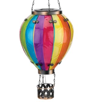 Thumbnail of the Hot Air Balloon Solar Lantern Lg - Rainbow