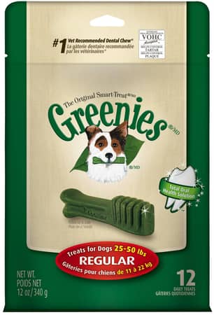 Thumbnail of the GREENIES® Original Canine Dental Chews - Regular Size - TREAT-PAK™ Package (12 oz.) - 12 Count