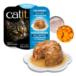 Thumbnail of the Catit Fish Dinner Whitefish and Pumpkin 80g