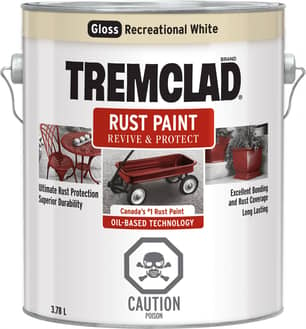 Thumbnail of the Tremclad Rust Paint Rv White 340G