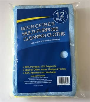 Thumbnail of the Microfiber Multi-Purpose Cleaning Cloth, 12 pcs