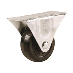 Thumbnail of the 1-1/2-Inch Rubber Rigid Plate Caster, 40-lb Load Capacity