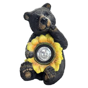 Thumbnail of the Alpine Statue Solar Bear with Sunflower 10"