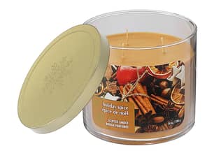 Thumbnail of the 14 OZ 3 WICK JAR CANDLE WITH METAL LID HOLIDAY SPI