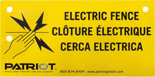 Thumbnail of the Patriot® Warning Sign Electric Fence