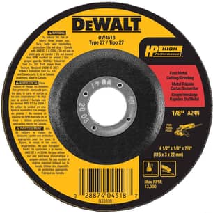 Thumbnail of the DEWALT 4-1/2" X 1/8" X 7/8" METAL WHEEL