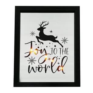 Thumbnail of the CF COLLECTION  Glass Wall Decor Led 12" X 15.5" Joy To The World
