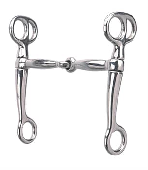 Thumbnail of the Weaver Leather Tom Thumb Snaffle Bit with 5" Mouth, Nickel Plated