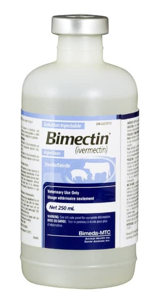 Thumbnail of the Bimectin® Injection (ivermectin, 5mg/ml) 250ml