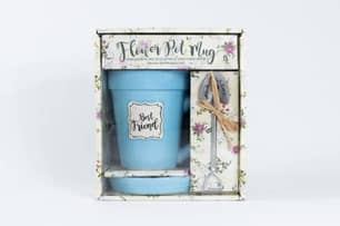 Thumbnail of the Flower Pot Mug - Blue - Best Friend