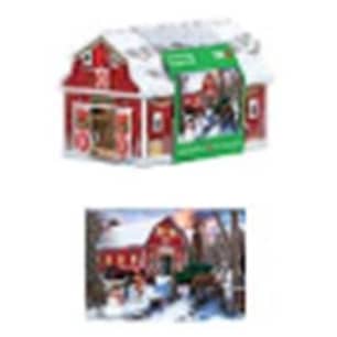 Thumbnail of the Christmas Barn Shaped Tin 550 Piece Puzzle