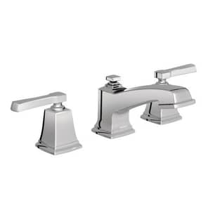 Thumbnail of the Moen Boardwalk Chrome Two-Handle Low Arc Bathroom Faucet