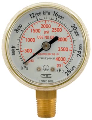 Thumbnail of the K-T PRESSURE GAUGE OXYGEN 4000 LB