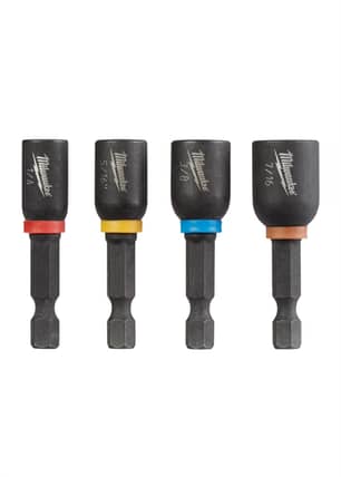 Thumbnail of the Milwaukee® SHOCKWAVE™ 1-7/8 Inches Insert Impact Magnetic Nut Driver Set - 4 Pack