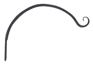 Thumbnail of the Wallmount Forged Hook, 7" Curved Black