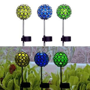 Thumbnail of the Solar Ball Garden Stake w/ LED Lights