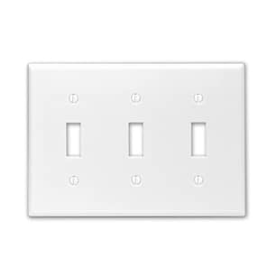 Thumbnail of the 3-Gang Toggle Device Switch Wallplate inWhite