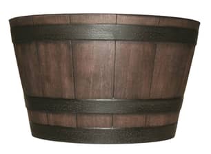 Thumbnail of the HDR®  Resin Planter 25" Whiskey Barrel - Walnut