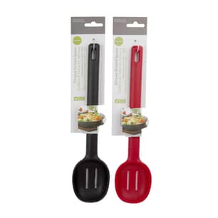 Thumbnail of the LUCIANO SILICONE SLOTTED COOKING SPOON ASSORTED COLOURS 11"