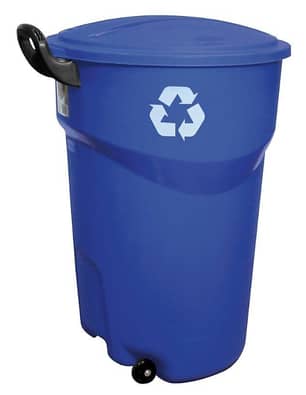 Thumbnail of the RUBBERMAID 12L WHEELD RECYCLING CONTAINER