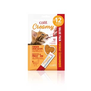 Thumbnail of the Catit Creamy Licakble Cat Treat Chicken 12x15g