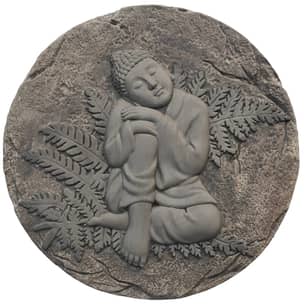 Thumbnail of the Resting Buddha Stepping Stone, 12-inch Diameter