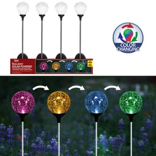 Thumbnail of the 33" Crackle Ball Solar Stake Light - Assorted