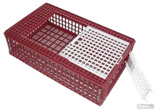Thumbnail of the My Favorite Chicken Transport Crate Carrier Cage for Poultry, Chickens, 2 Doors, Orange