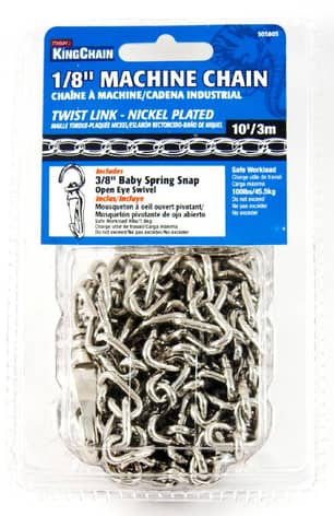 Thumbnail of the CHAIN MCHN TWIST 1/8"X10' -NKL