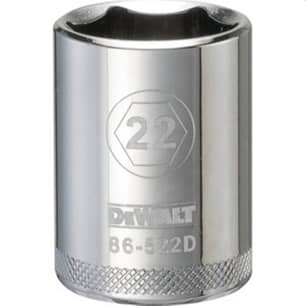 Thumbnail of the DeWalt® Drive Socket, 22mm Socket, 1/2" Drive