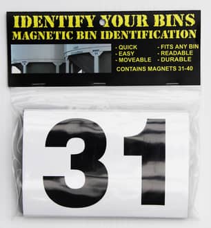 Thumbnail of the Northern Graphics Magnetic Bin Labels Numbers 31-40