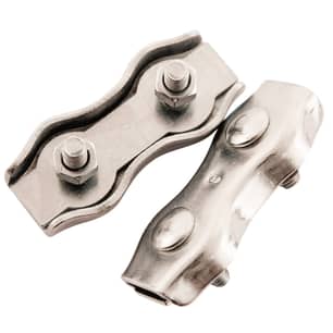 Thumbnail of the DOUBLE WIRE ROPE CLAMP 1/8" PKG - STAINLESS STEEL