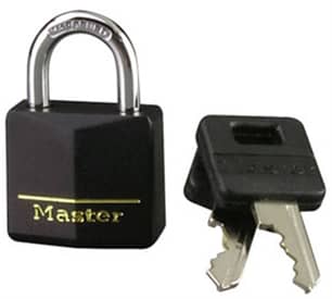 Thumbnail of the 30MM BLACK COVERED BRASS PADLOCK