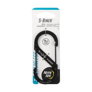 Thumbnail of the S-BINER STAINLESS STEEL DUAL CARABINER #4 BLACK