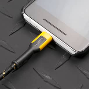 Thumbnail of the Dewalt Reinforced Braided Cable for USB-A to USB-C, 6 ft.