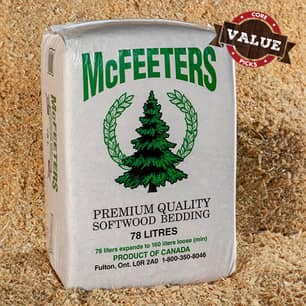 Thumbnail of the McFeeters® Premium Quality Softwood Shavings 78L
