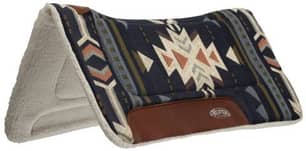 Thumbnail of the All Purpose 30" x 30" Contoured Saddle Pad with Felt Insert and Merino Wool Fleece Bottom, Blue