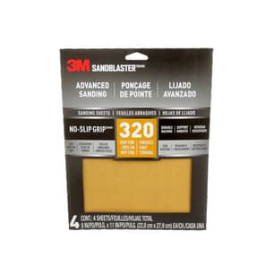 Thumbnail of the 3M™ SandBlaster™ Advanced Sanding Sheets w/ NO-SLIP™ GRIP, 20320-G-4 ,320 grit, 9 in x 11 in, 4/pk