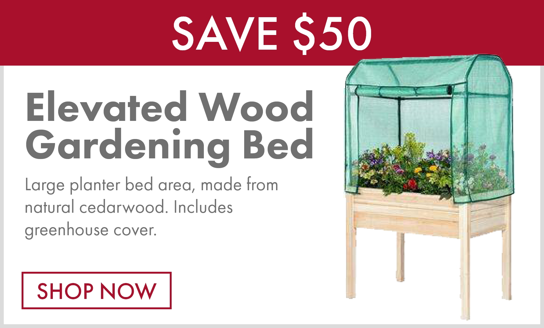 Backyard Expressions Elevated Wood Gardening Bed