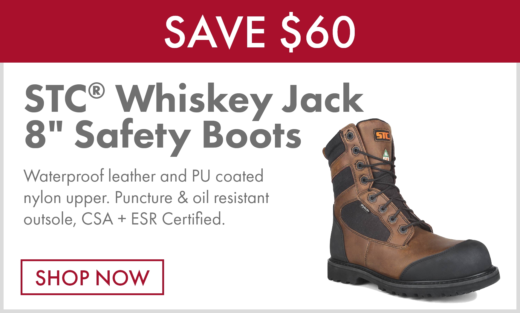 Stc® Whiskey Jack 8" Safety Boots