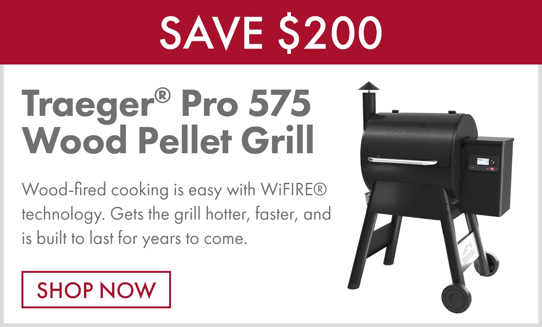 Traeger® Pro 575 Wood Pellet Grill