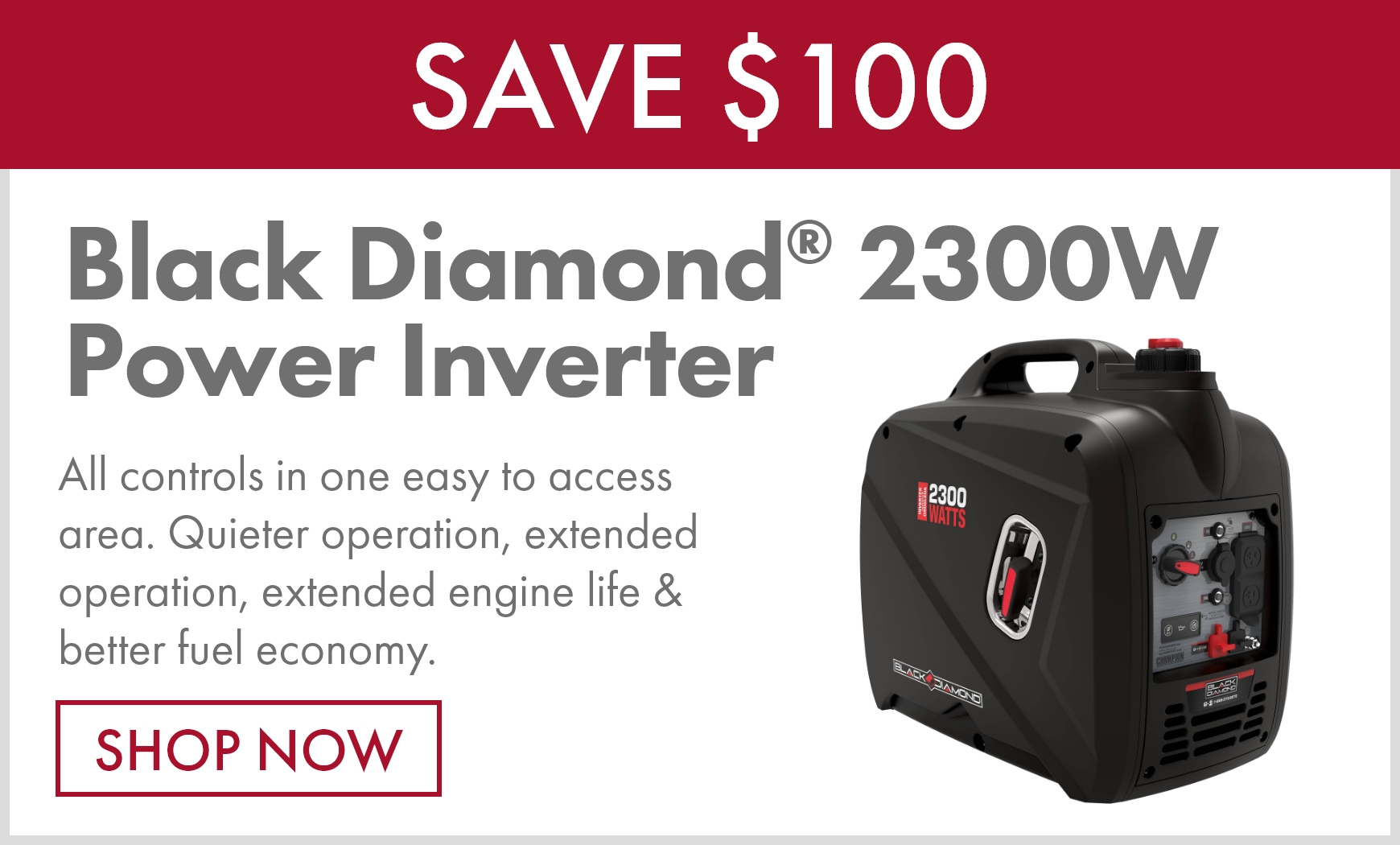 Black Diamond® 2300W Power Inverter