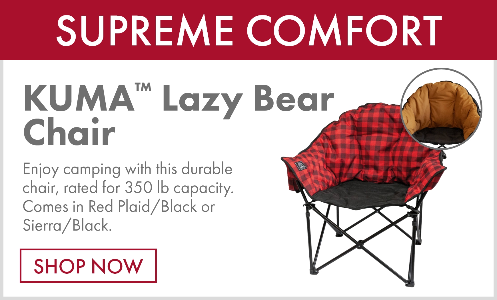 KUMA™ Lazy Bear Chairs