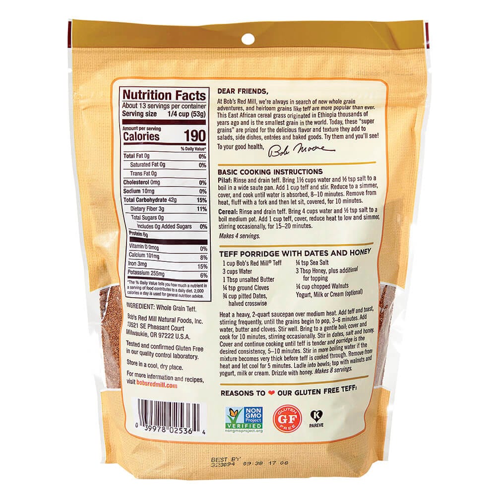 Bob's Red Mill Whole Grain Teff, 24 oz