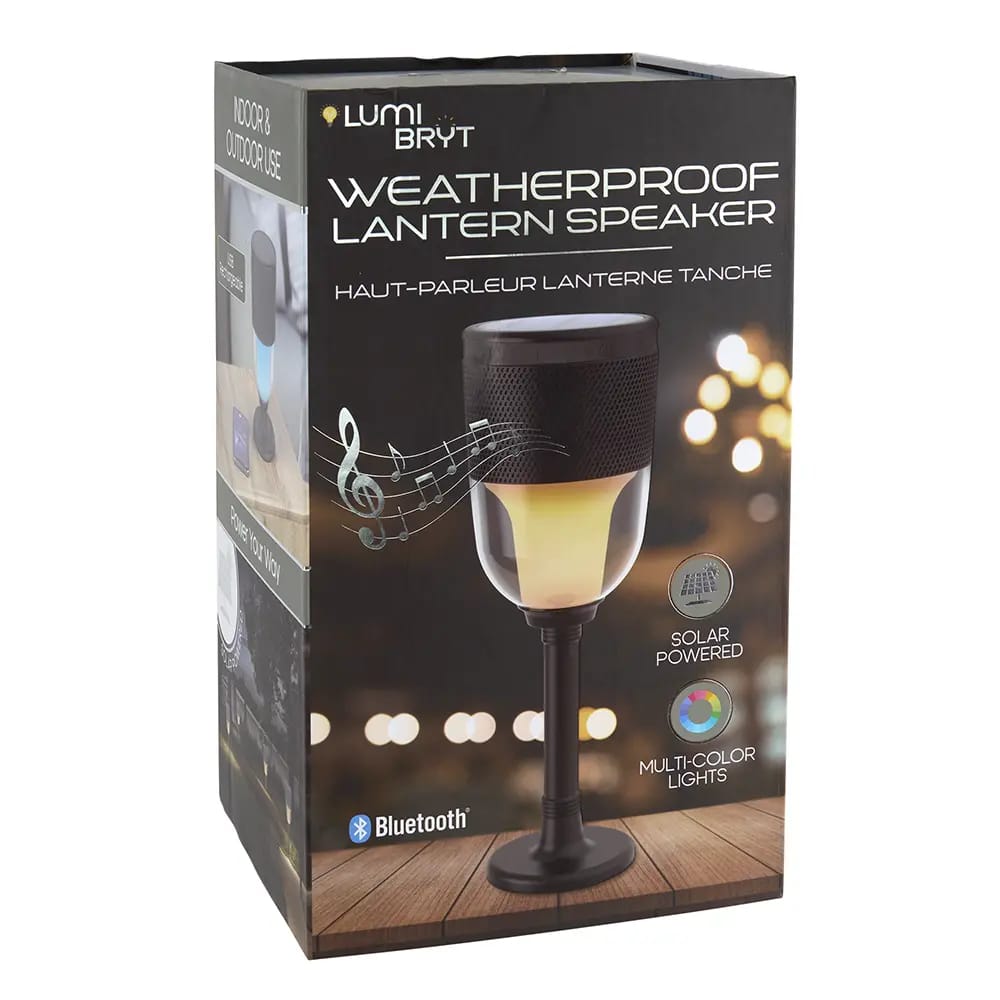 Lumi Bryt Weatherproof Lantern Speaker