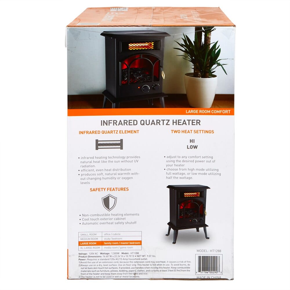 Lifesmart Infrared 3-Element Quartz Stove Heater