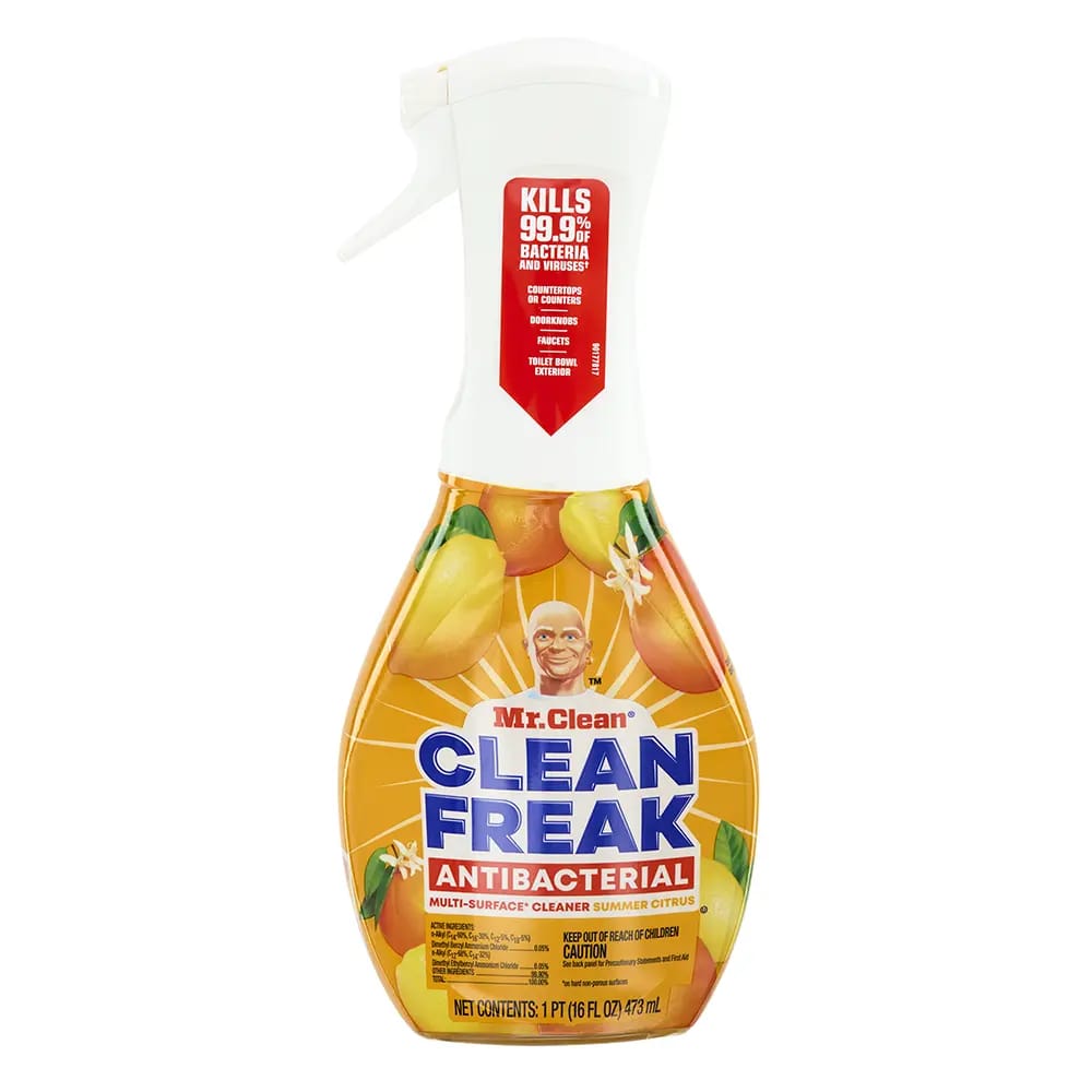 Mr. Clean Freak Antibacterial Summer Citrus Multi-Surface Cleaner, 16 fl. oz.