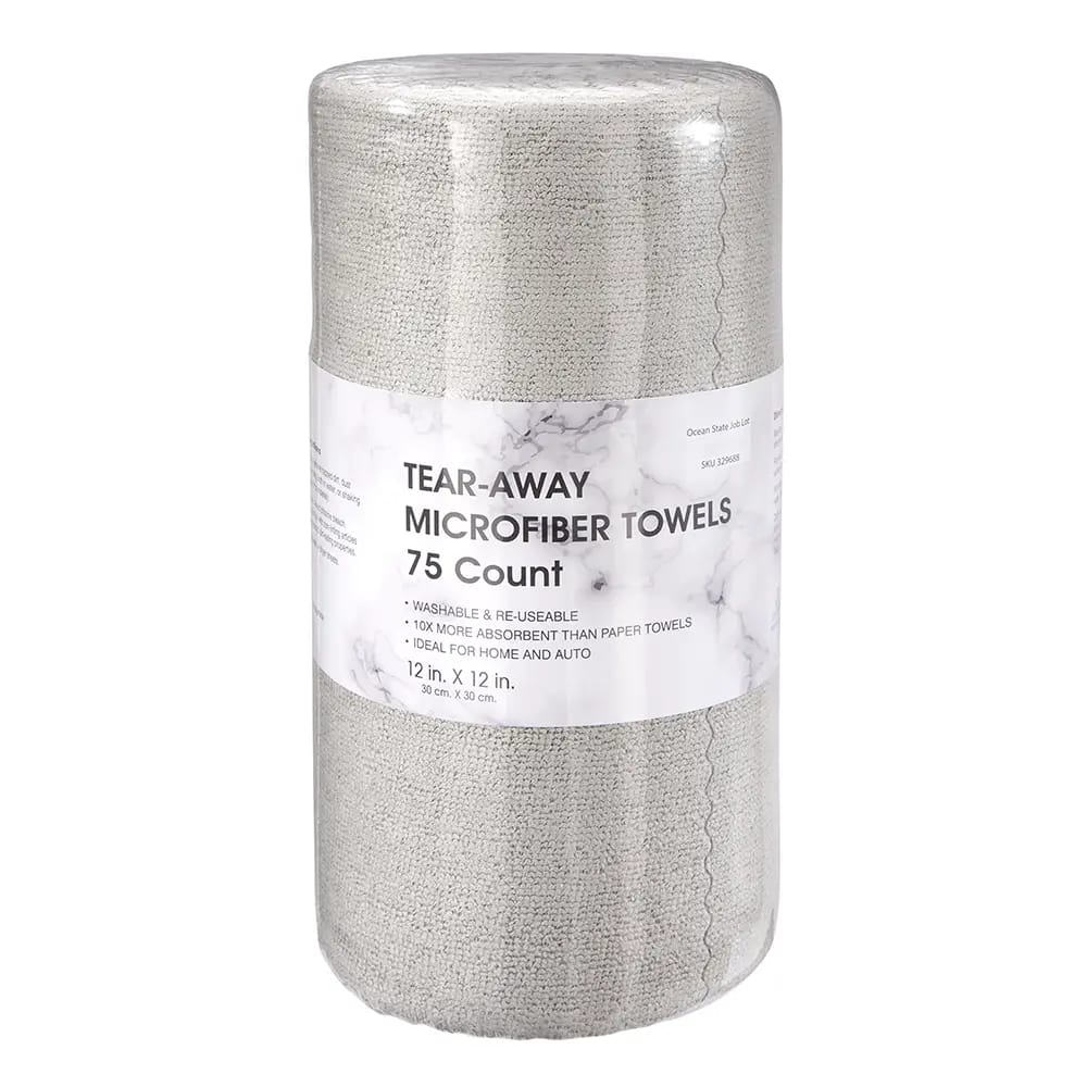 Tear-Away Microfiber Cleaning Cloth, 75 ct.