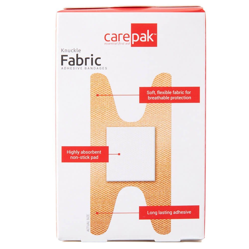 carepak Knuckle Fabric Adhesive Bandages, 12 Count