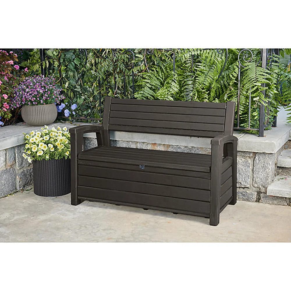 Keter Hudson Storage Bench, Brown